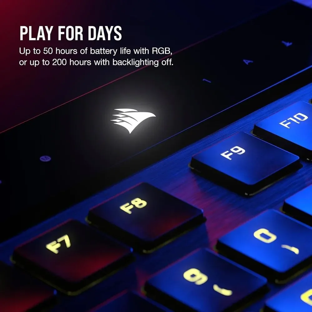 CORSAIR K100 Air Wireless RGB Mechanical Gaming Keyboard - Cherry MX Ultra LP